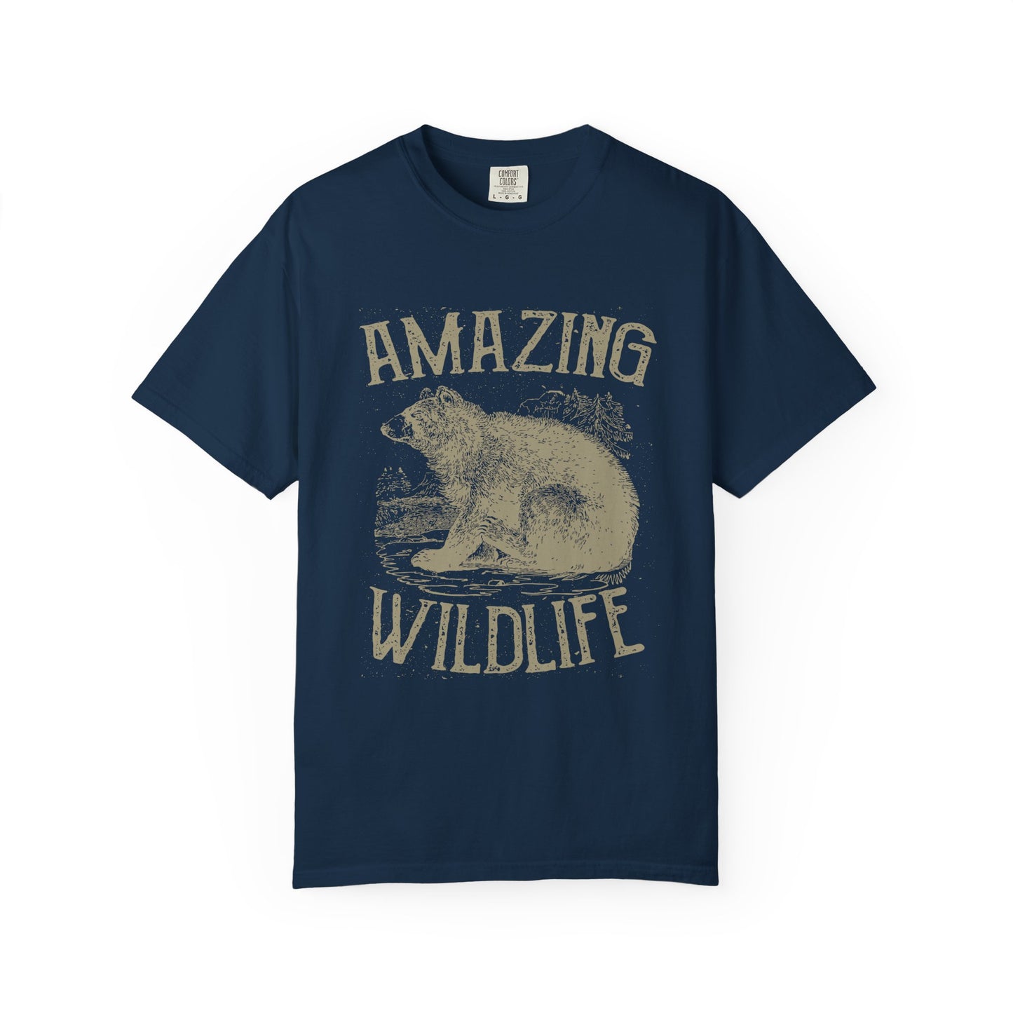 Amazing Wildlife Bear Heavyweight Garment-Dyed Tee