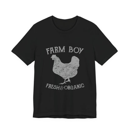 Farm Boy T-Shirt Fresh Organic Rooster Tee