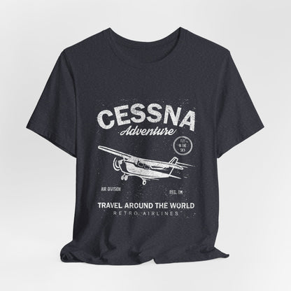 Distressed Aviation Tee for Pilots and Plane Lovers