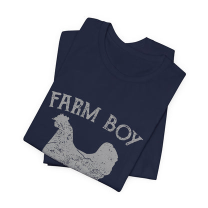 Farm Boy T-Shirt Fresh Organic Rooster Tee