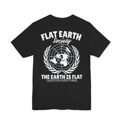 Flat Earth Society Tee - World Map Globe Design