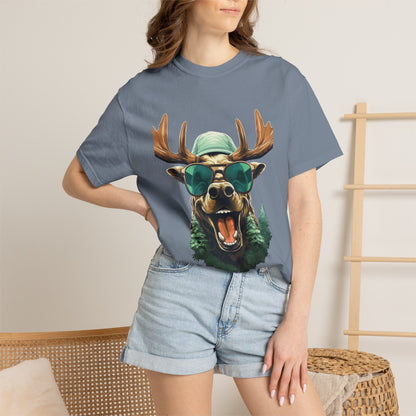 Funny Christmas Moose Garment-Dyed Tee Sunglasses