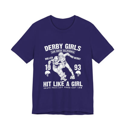 Derby Girls T-Shirt Roller Skating Gift Tee