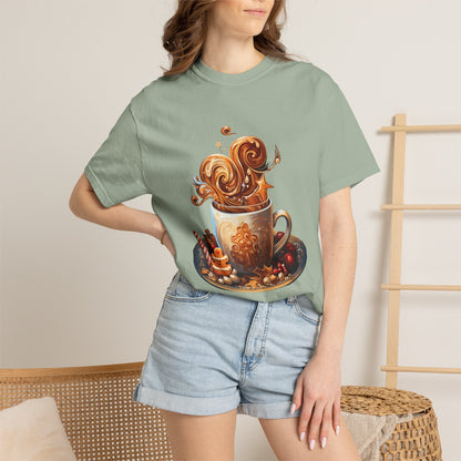 Christmas Coffee Garment-Dyed Heavyweight Tee