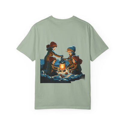 Winter Kids Lantern Christmas Heavyweight Tee