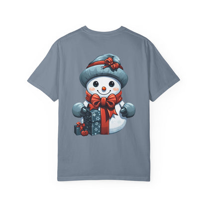 Cute Snowman Christmas Garment-Dyed Tee