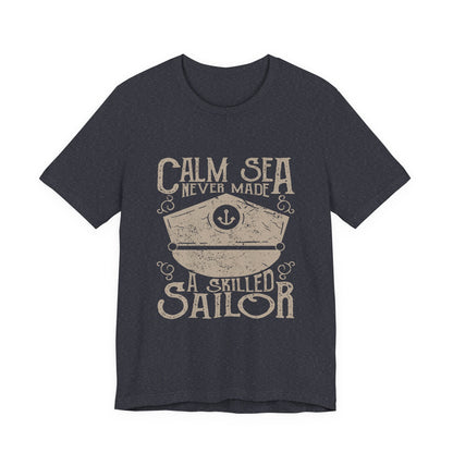 Calm Sea Skilled Sailor T-Shirt Nautical Tee