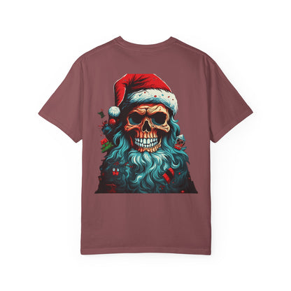 Skull Santa Christmas Garment-Dyed Tee