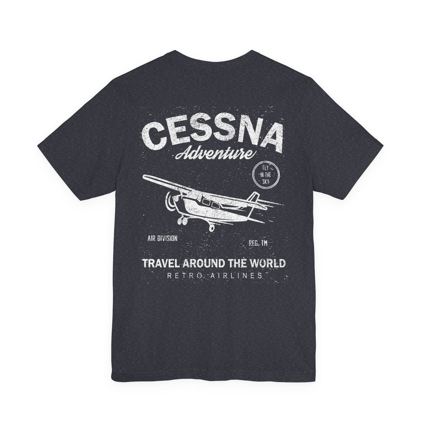 Distressed Aviation Tee for Pilots and Plane Lovers