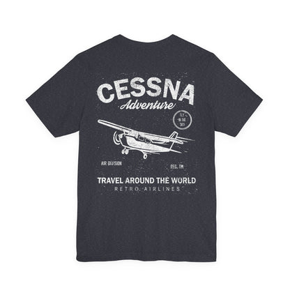 Distressed Aviation Tee for Pilots and Plane Lovers