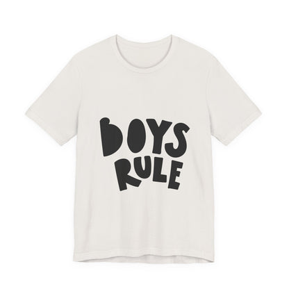 Boys Rule T-Shirt Fun Bold Kids Tee