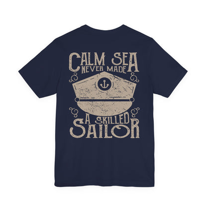 Calm Sea Skilled Sailor T-Shirt Nautical Tee