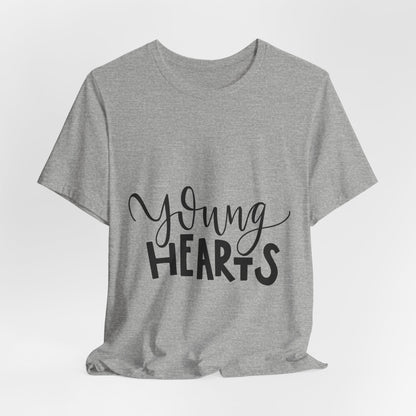 Young Hearts T-Shirt Hand Lettered Script Tee