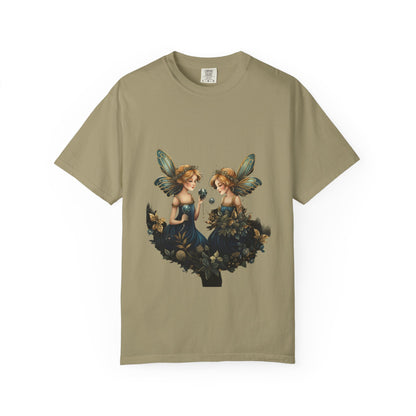 Fairy Tee Magical Christmas Twin Fairies Vintage Wash
