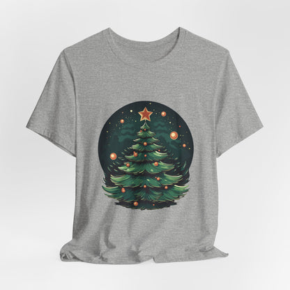 Retro Christmas Tree T-Shirt Star Topper Tee