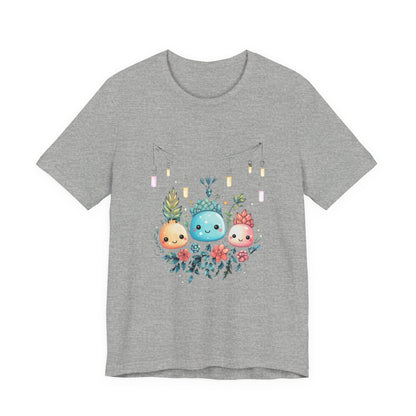 Kawaii Christmas Succulent T-Shirt Cute Holiday
