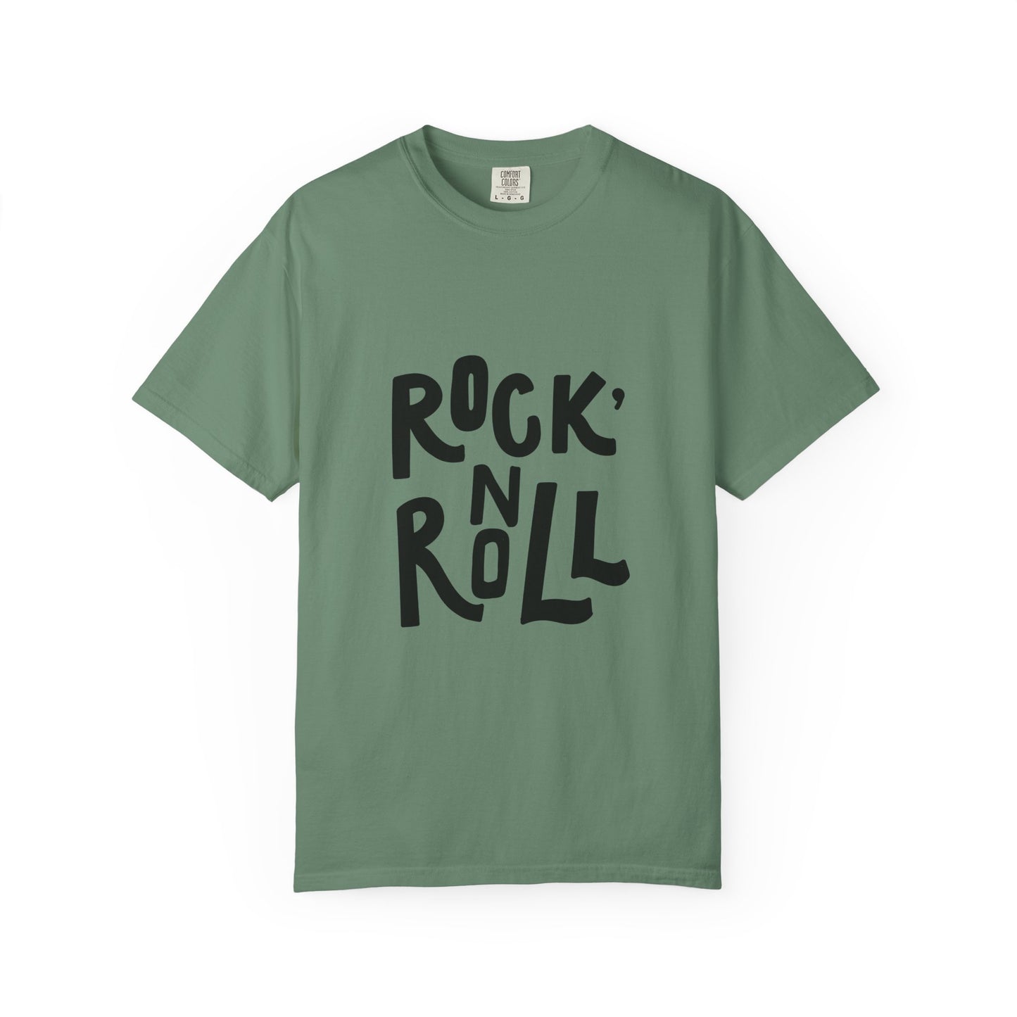 Rock N Roll Garment-Dyed Tee Bold Lettering
