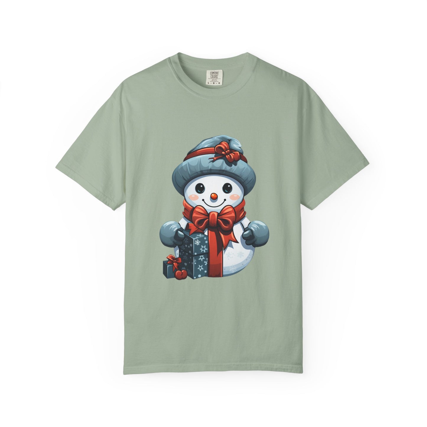 Cute Snowman Christmas Garment-Dyed Tee