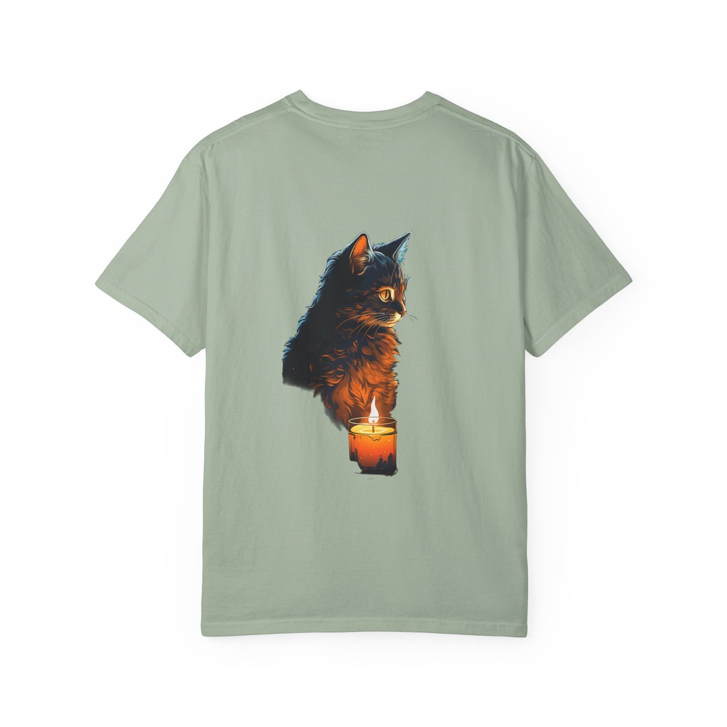 Cat by Candlelight Christmas Heavyweight Tee
