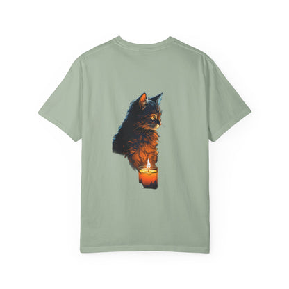 Cat by Candlelight Christmas Heavyweight Tee