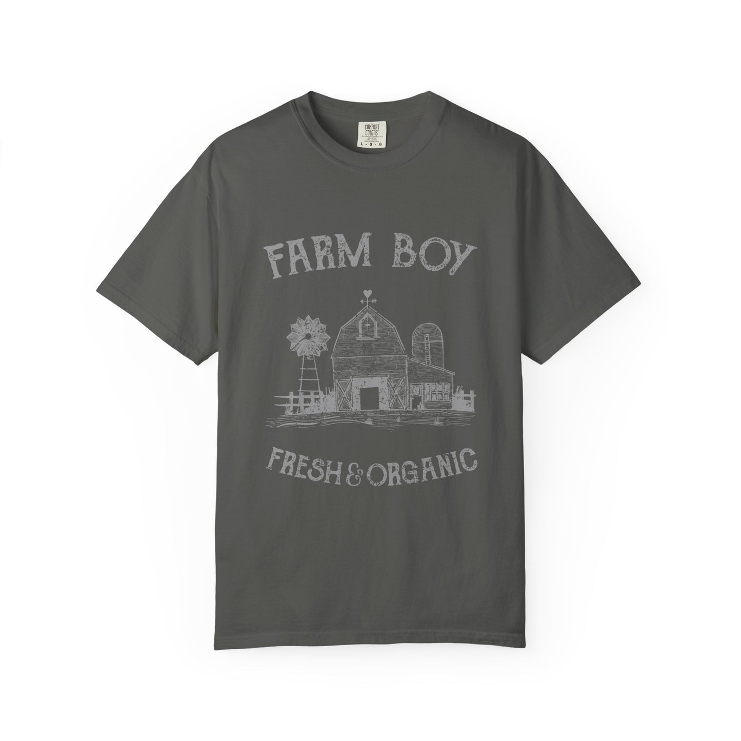 Farm Boy Tee Vintage Barn Garment-Dyed Shirt