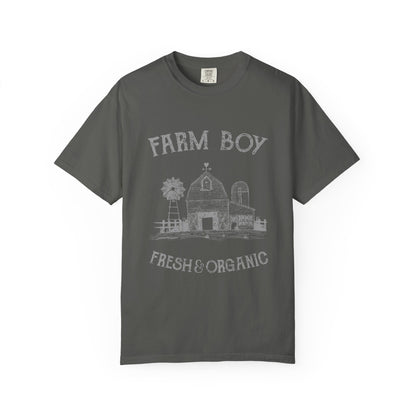 Farm Boy Tee Vintage Barn Garment-Dyed Shirt