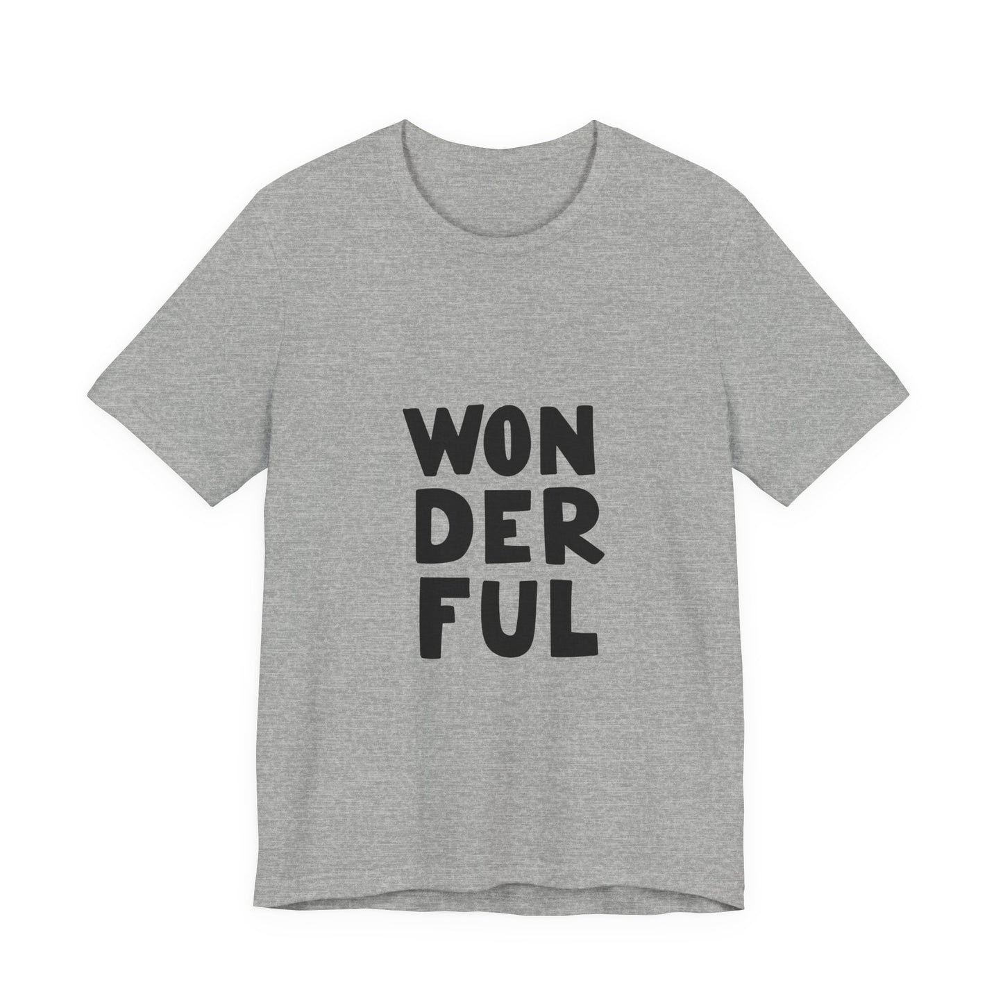 Wonderful T-Shirt Bold Typography Tee