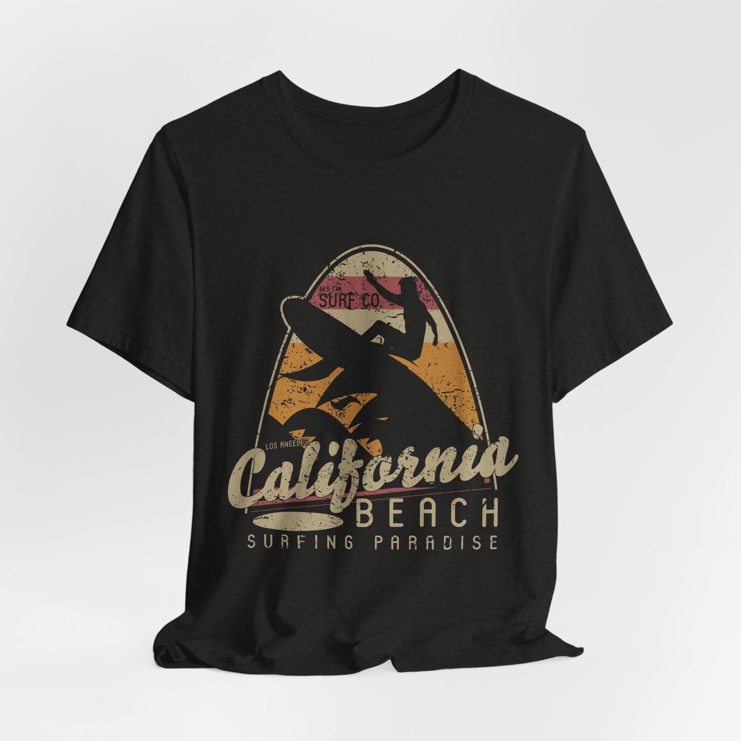 California Beach Surfing T-Shirt Retro Surf Tee