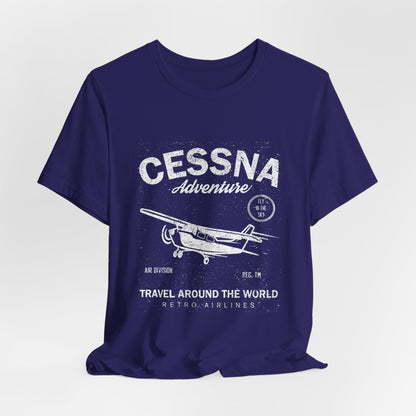 Distressed Aviation Tee for Pilots and Plane Lovers