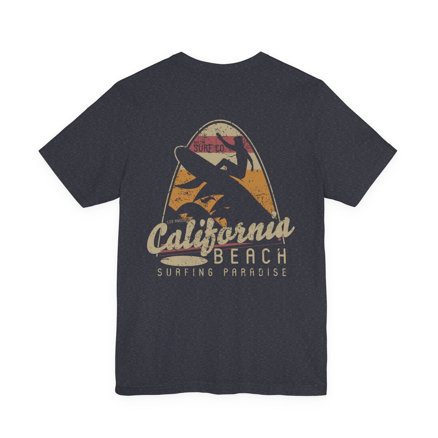 California Beach Surfing T-Shirt Retro Surf Tee
