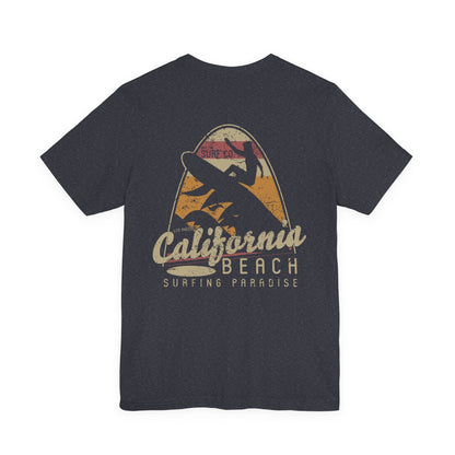 California Beach Surfing T-Shirt Retro Surf Tee