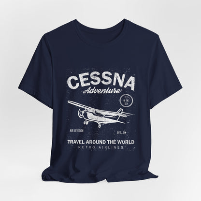 Distressed Aviation Tee for Pilots and Plane Lovers
