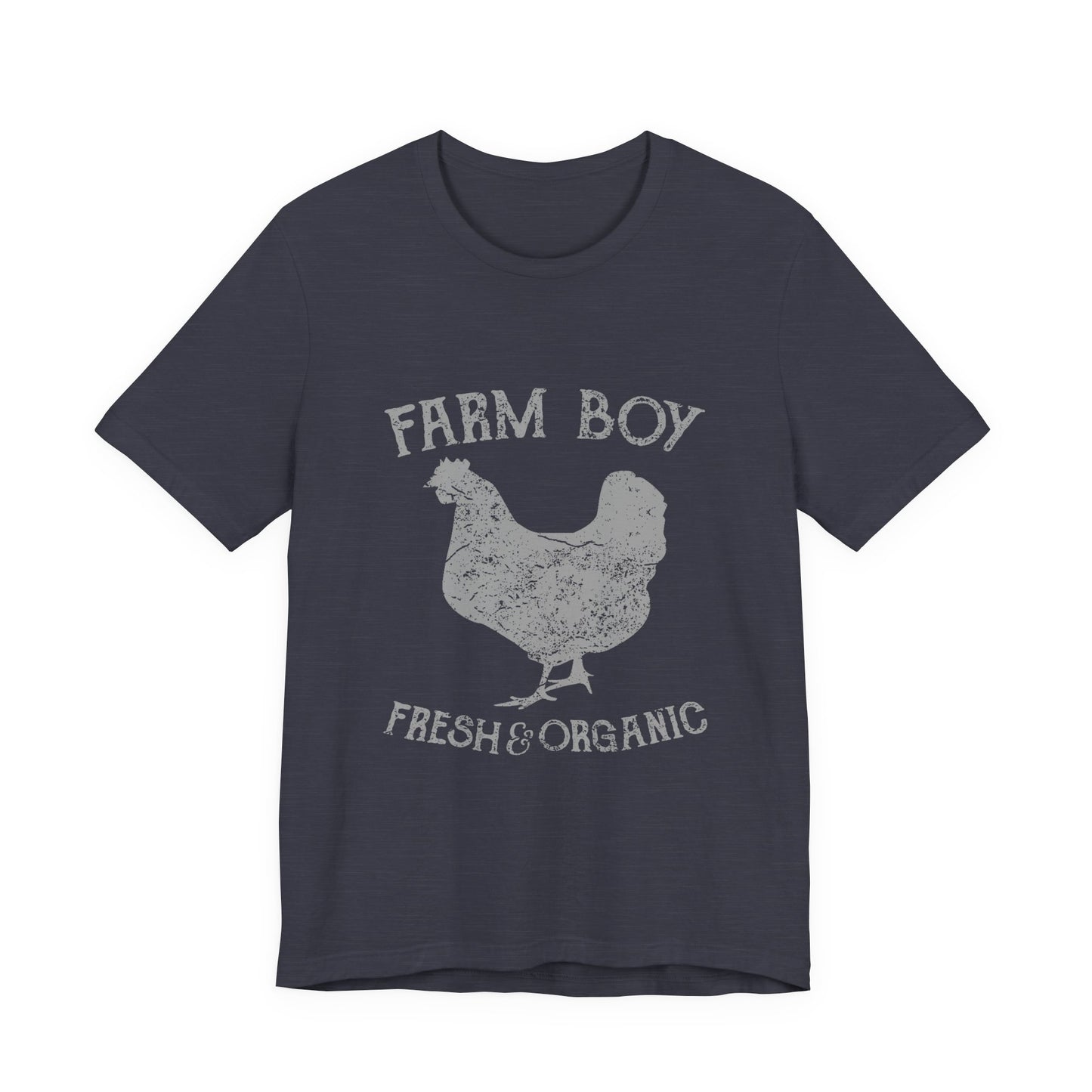 Farm Boy T-Shirt Fresh Organic Rooster Tee