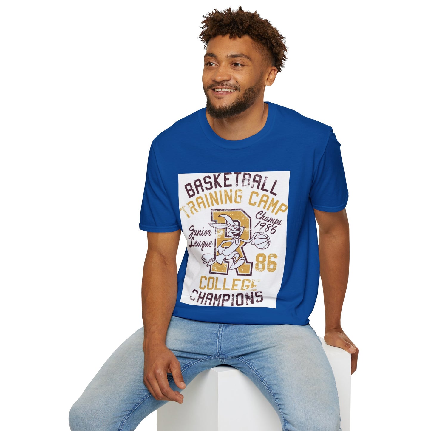 Retro Hoops Bunny Tee