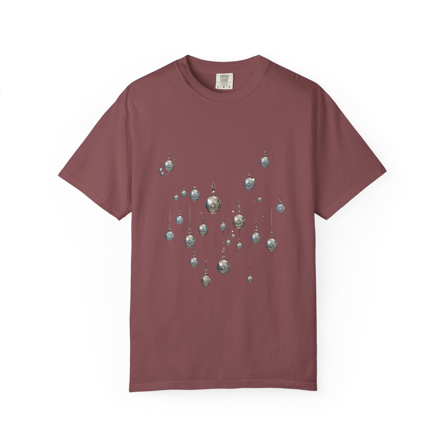 Elegant Christmas Ornaments Tee | Heavyweight