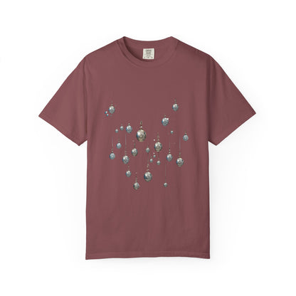 Elegant Christmas Ornaments Tee | Heavyweight