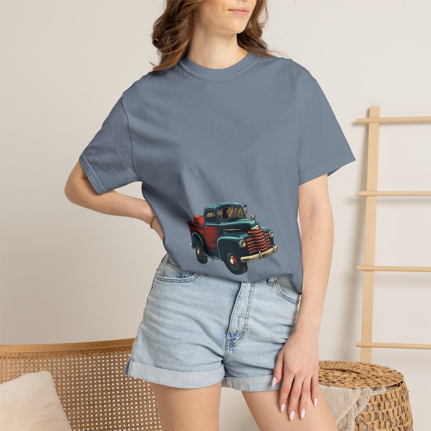 Vintage Christmas Truck Garment-Dyed Tee Holiday