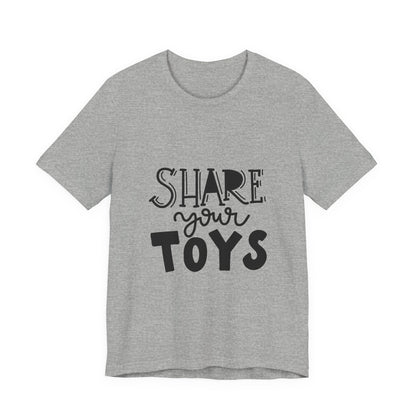 Share Your Toys T-Shirt Kids Lettering Tee