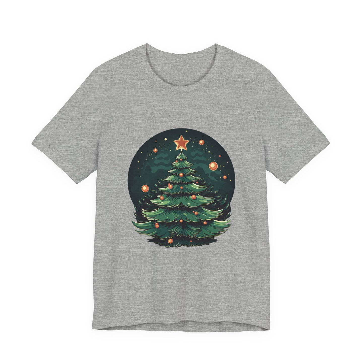 Retro Christmas Tree T-Shirt Star Topper Tee