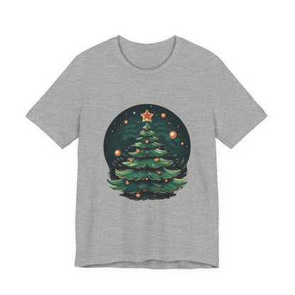 Retro Christmas Tree T-Shirt Star Topper Tee