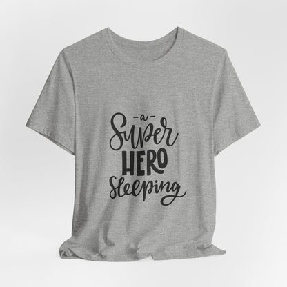 A Super Hero Sleeping Kids T-Shirt