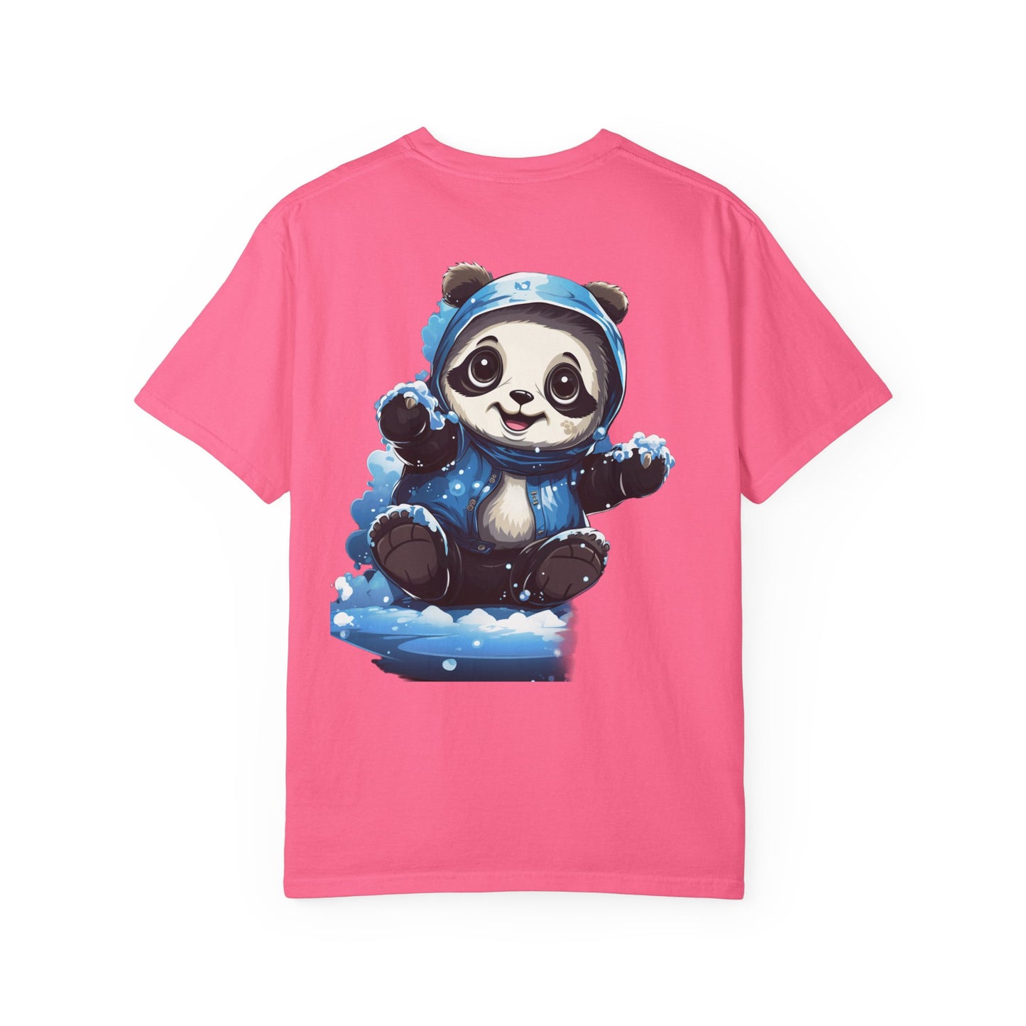 Cute Panda Snow Day Garment-Dyed Tee Winter