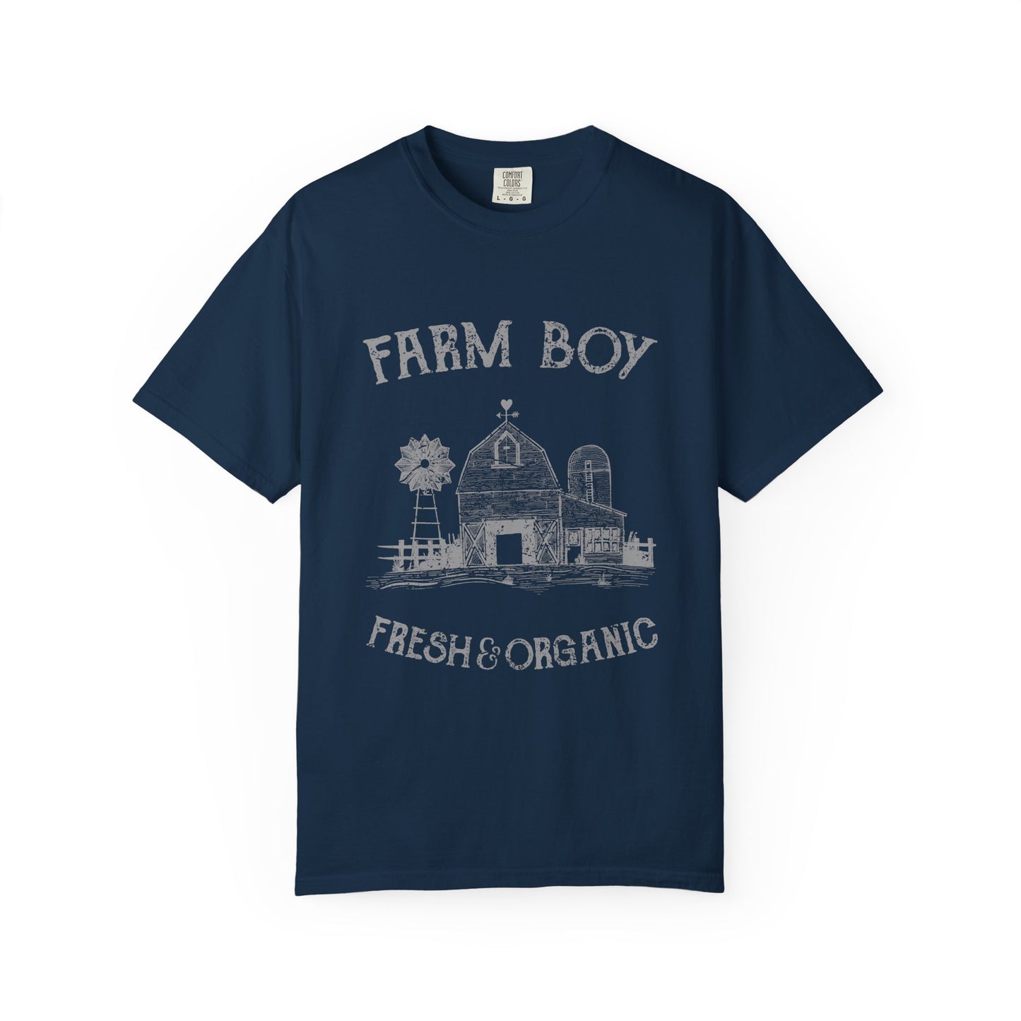 Farm Boy Tee Vintage Barn Garment-Dyed Shirt