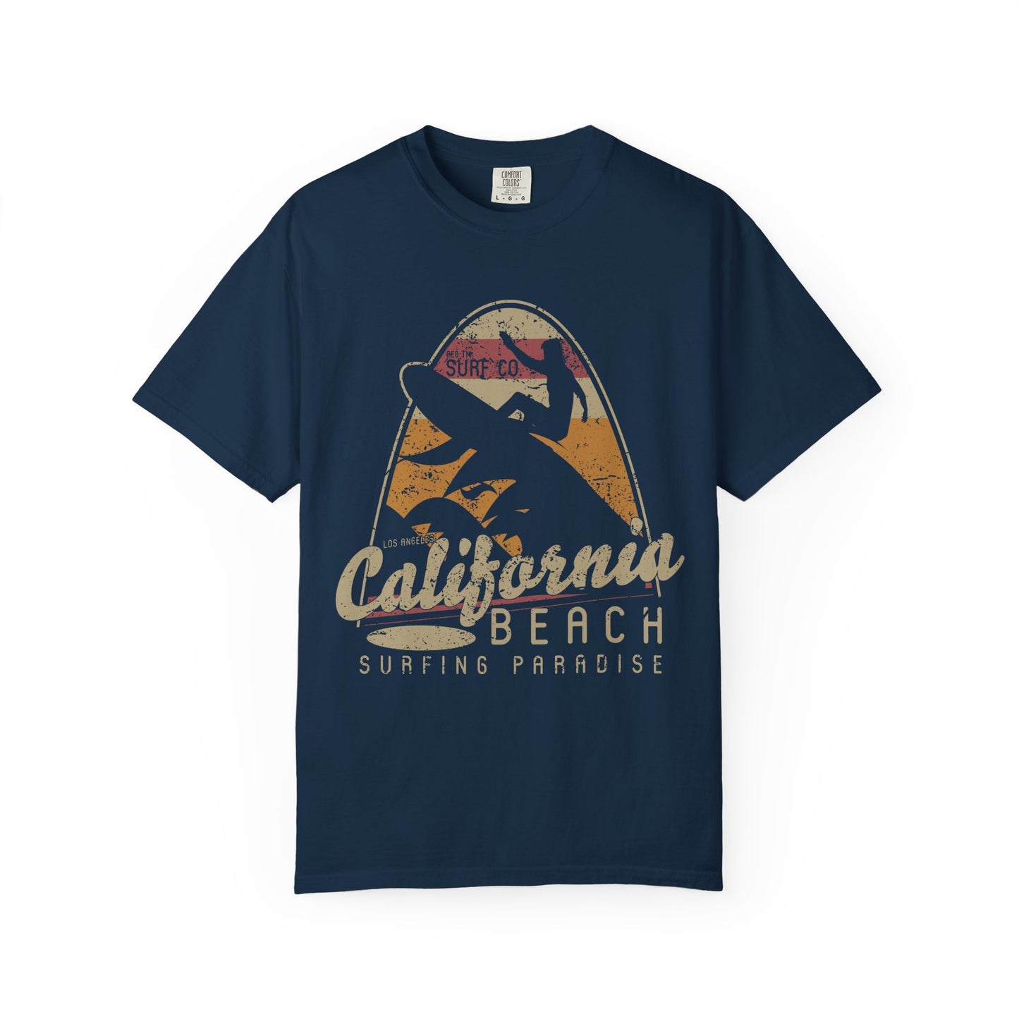 California Beach Surfing Garment-Dyed Tee