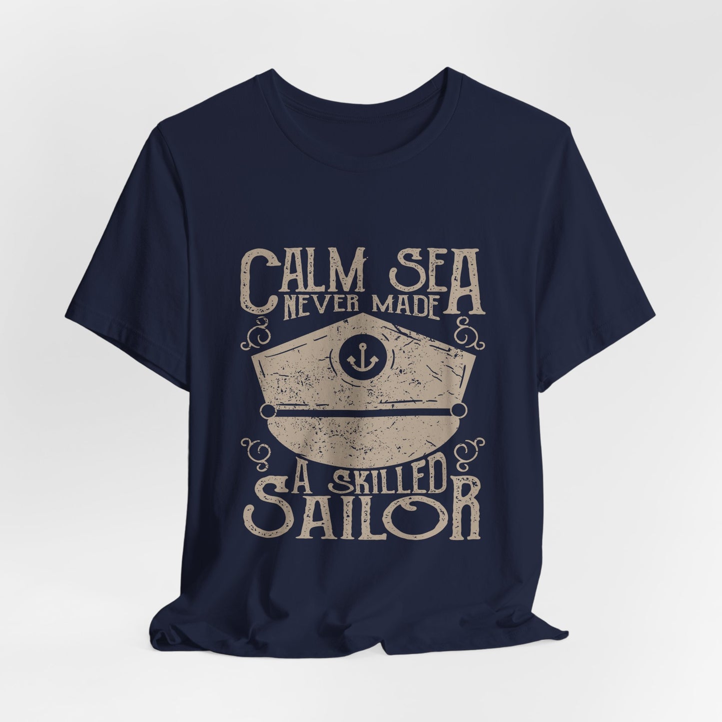 Calm Sea Skilled Sailor T-Shirt Nautical Tee