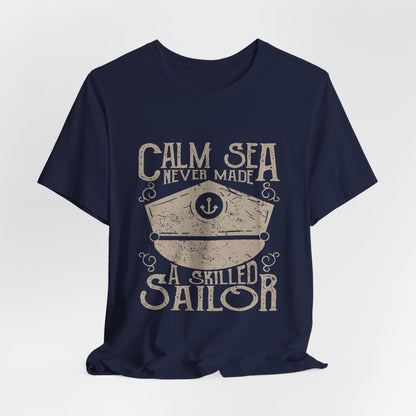 Calm Sea Skilled Sailor T-Shirt Nautical Tee