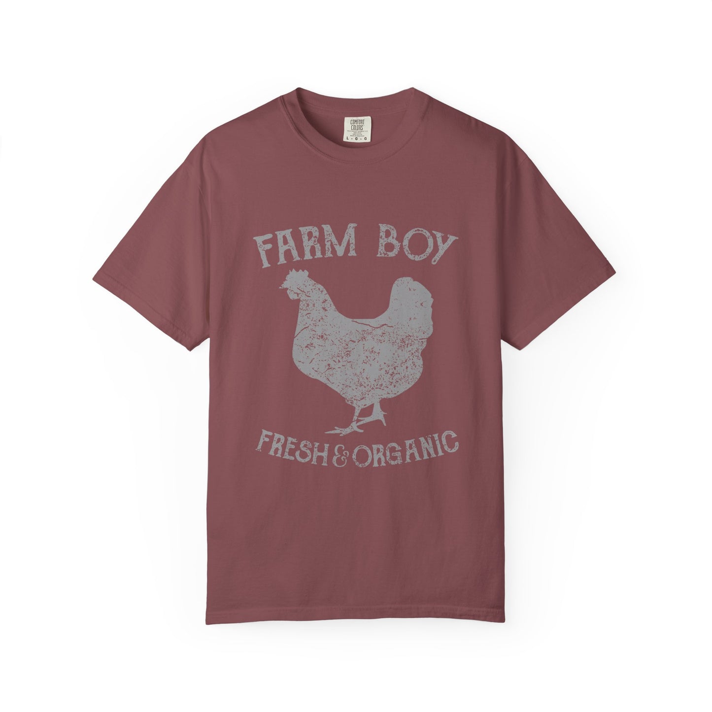 Farm Boy Rooster Garment-Dyed Heavyweight Tee