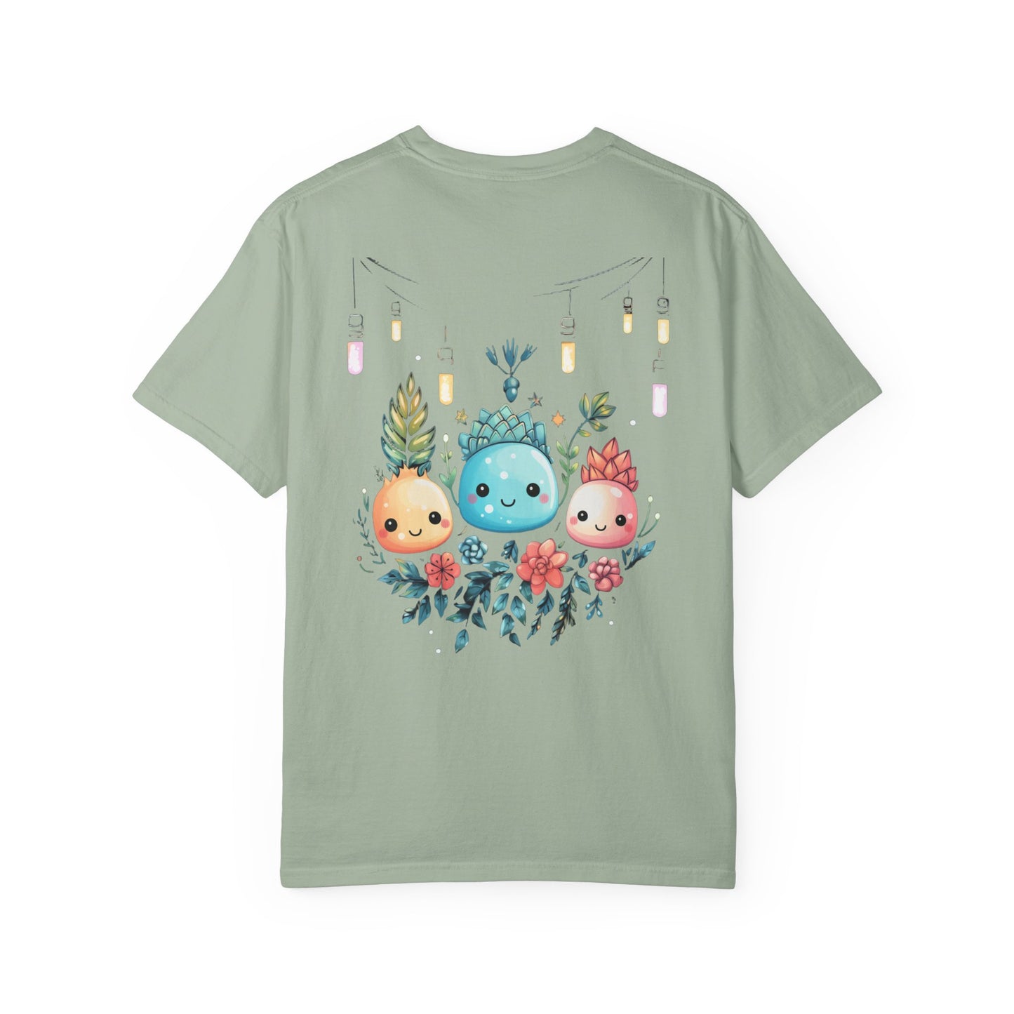 Kawaii Christmas Succulent Garment-Dyed Tee