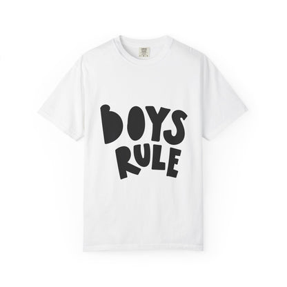 Boys Rule Kids Garment-Dyed Heavyweight Tee