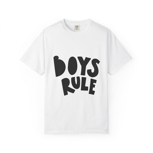 Boys Rule Kids Garment-Dyed Heavyweight Tee
